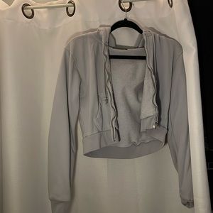brandy melville cropped zip up great shape barely worn